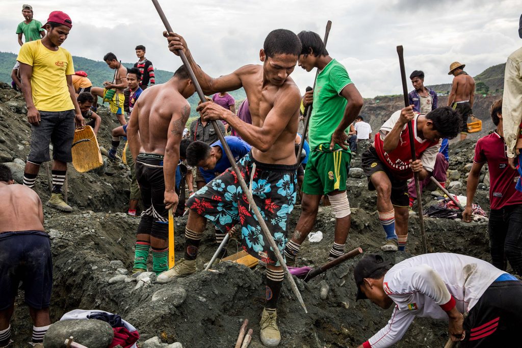 土石崩落で162人死亡 ミャンマーの翡翠鉱山